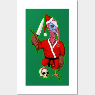 Jiu jitsu Christmas - Turkey butcher Posters and Art